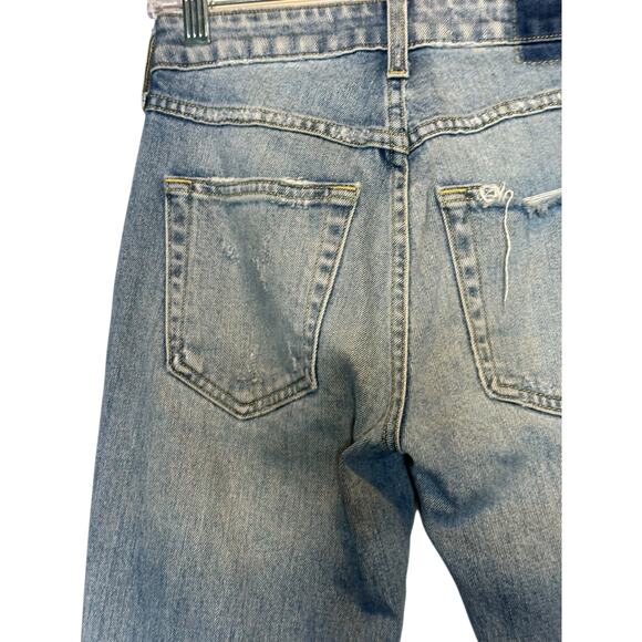 AMO Twist Fray Heartbreaker blue distressed skinny jeans size 25-2 - Picture 9 of 16